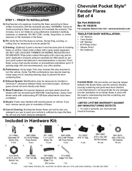 Installation Manual